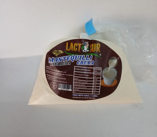 Mantequilla crema Nata ácida ( Lactosur ) 454g