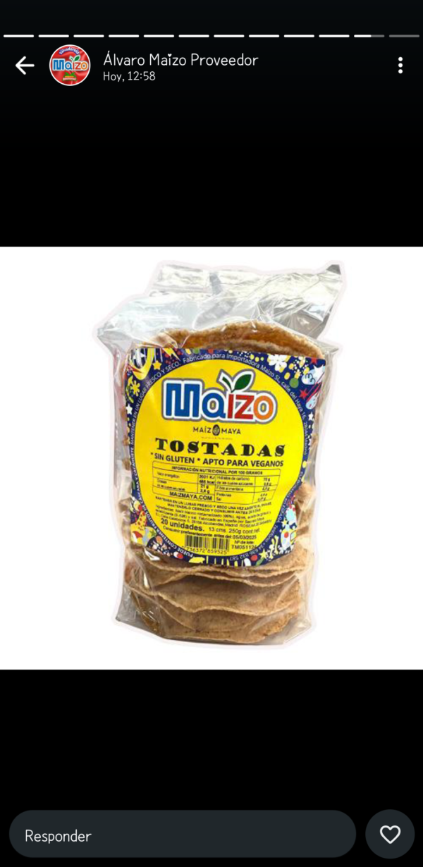 Tostadas Maizo 20 tortillas (Maizo) - Imagen 2