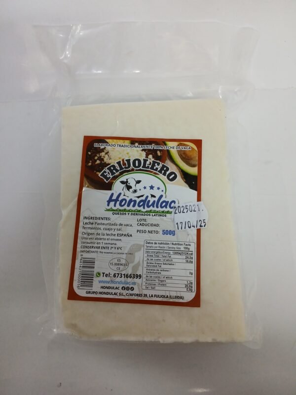 Queso Frijolero 500g  ( Hondulac )