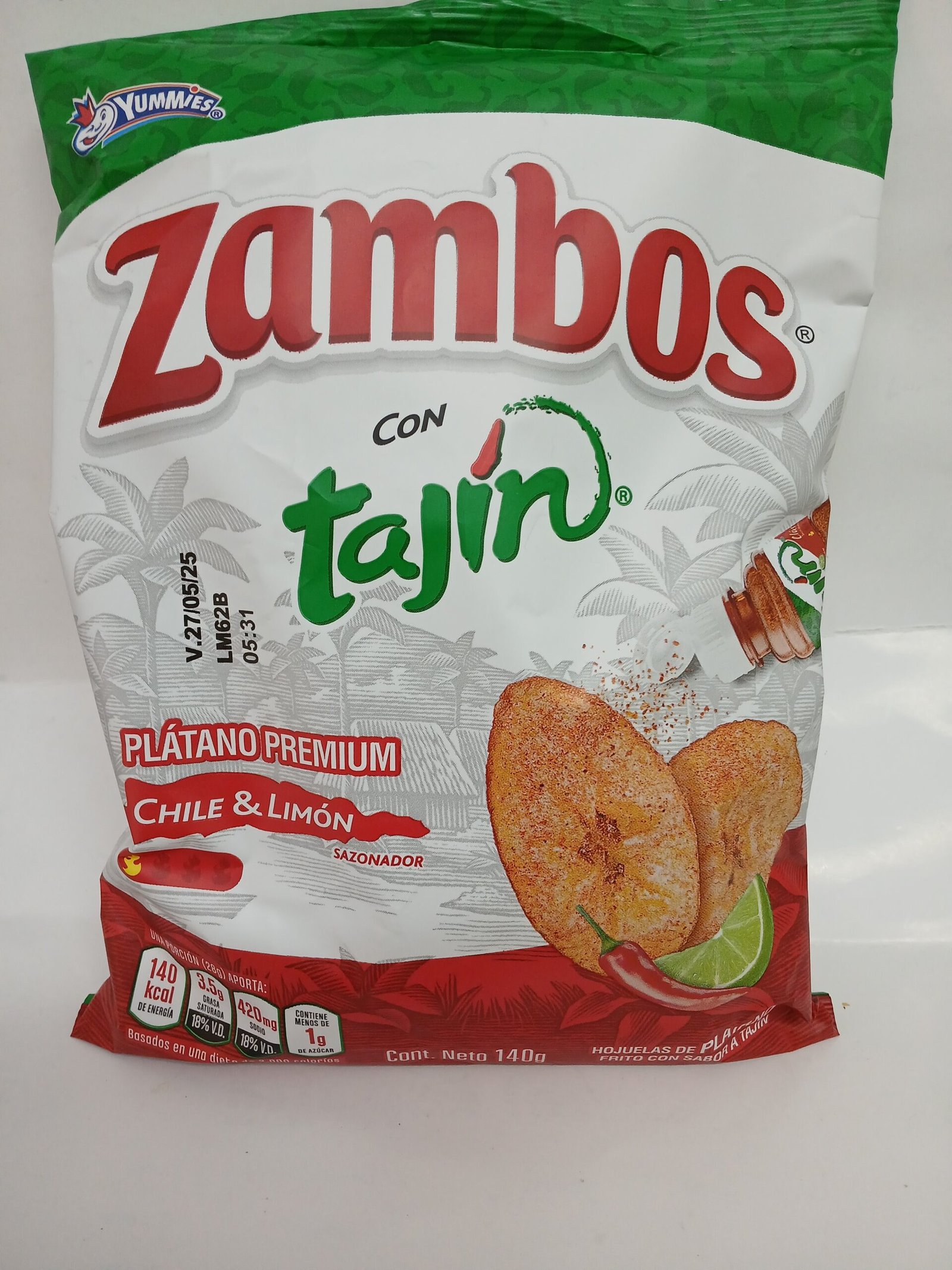 Zambos con Tajín chile y limón 140g