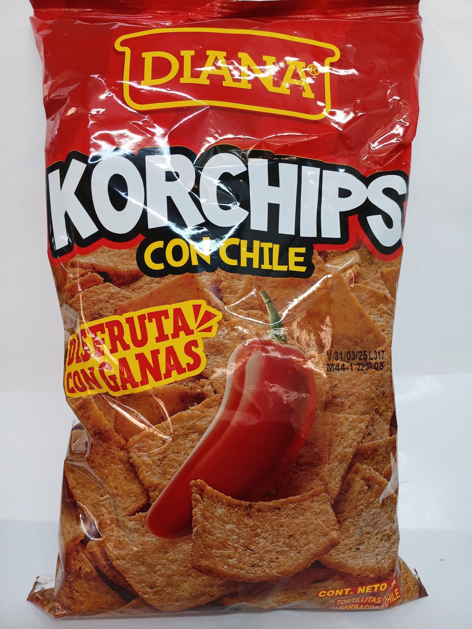 Korchips ( Diana ) 165g sabor a chile y barbacoa