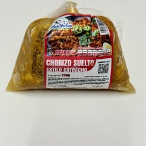 Chorizo picante de Honduras suelto paquete de 250g