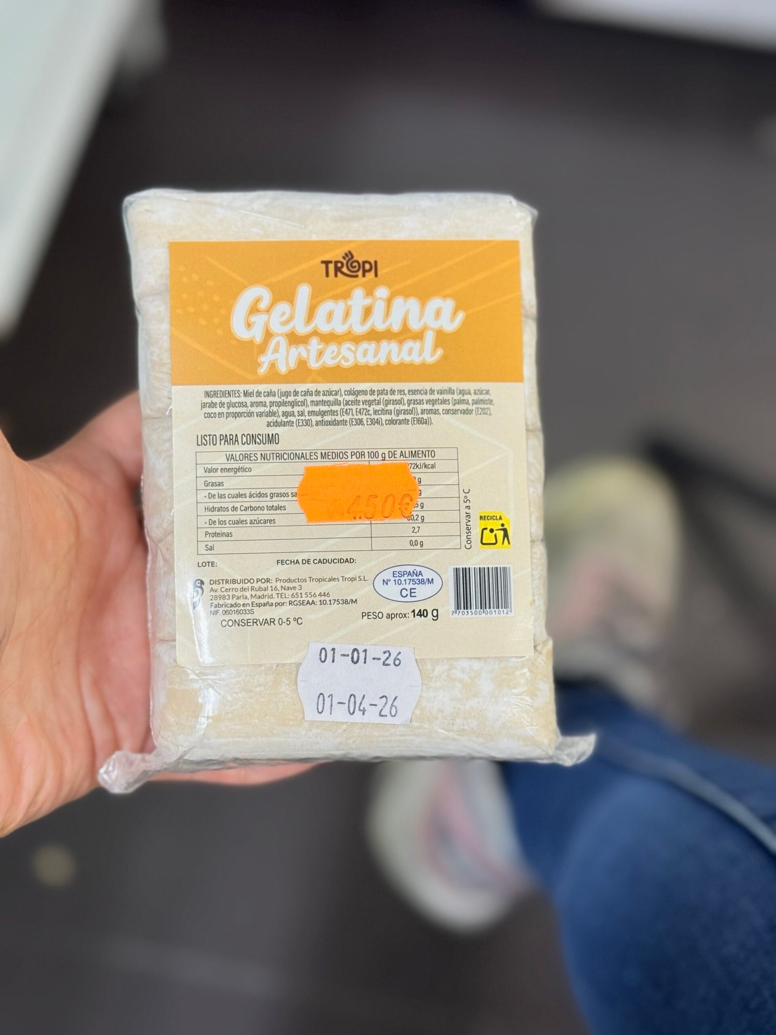 Gelatina artesanal 140g